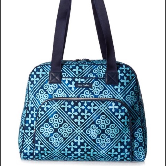 New Vera Bradley Go Anywhere Carry-On Cuban Tiles